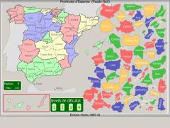 Províncies d'Espanya. Encaix (Puzzle fàcil)